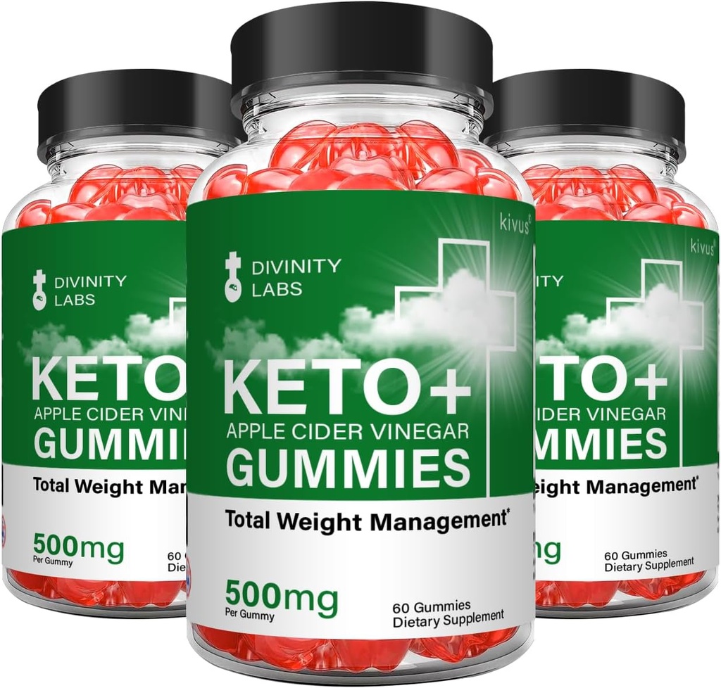 Divinity Labs Keto - Divinity Labs Keto Apple Cider Vincious Gummies (3 Pack, 180 Greve)