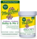 MegaFood Baby & Me 2 Prenatal Probiotisk, Vegetarisk Graviditet Prebiotika og Probiotika til kvinder, fordøjelsesmæssig sundhed & immunforsvar med vitamin B6 til morgen sygdom Relief, 30 kapsler