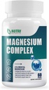 Magnesium Complex supplement 500 mg- Magnesium Mineral Kosttilskud, Magnesium Glycinat, Citrat, Malat, Taurat med B6 - ben, hjerte, muskel & nervesystem Support - 60 kapsler