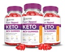 Justified Laboratories (3 Pack Keto Rush Keto ACV Gummies Formel 1000MG Keto Rush Keto Gummies Apple Cider Vinegar Boost Formuleret med Pomegranate Beet Juice Powder B12 Vegan Non GMO 180 Gummys
