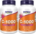 Now Supplements, Vitamin C- 1000 med Rose HIPS & Bioflavonoider, Antioxidant Protection *, 100 tabletter (pakke med 2)