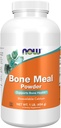 Now Supplements, Knoglemel pulver med Calcium Carbonat og Magnesium Oxide, Natural Calcium Kilde, 1 -Pund
