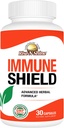 Immunskjold med Herbal Blend Plus C-vitamin, zink, Quercetin, og mere til sund immunsystem støtte Boost 30 dages forsyning