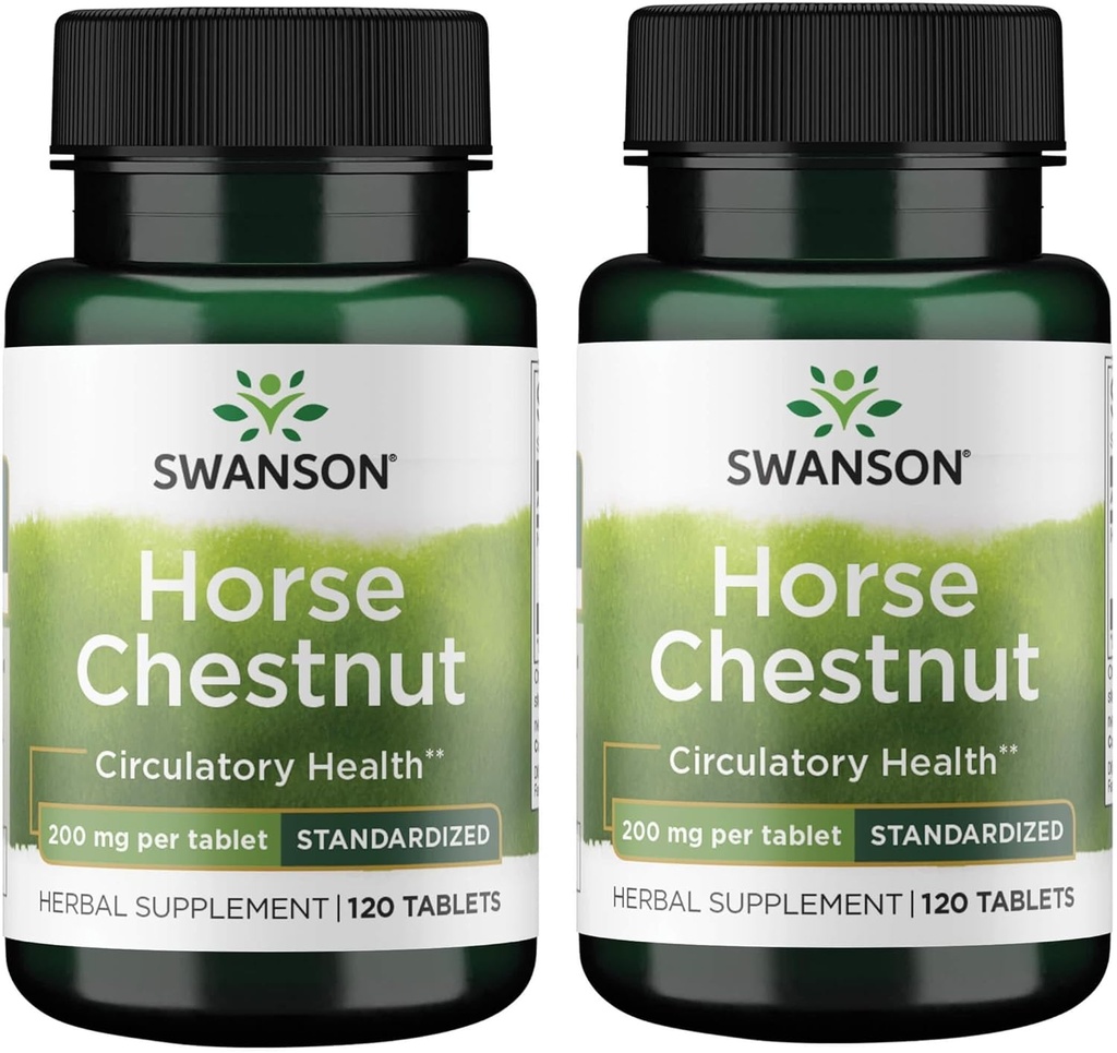 Swanson Horse Chestnut - Time Release 200 mg 120 Tabs (2 Pack)