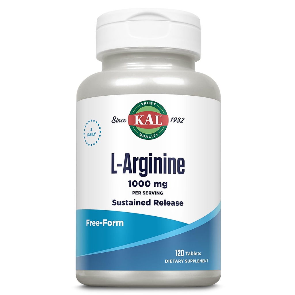 KAL 1000 Mg L- arginin Tablets, 120 Count