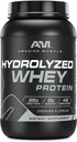 Amazing Muscle Hydrolyzed Whey Protein Isolate Cookies & Cream Flavor Supplement- 124; 25 G Protein - 124; 3 Lb (1,36 Kg - 124; Made in USA