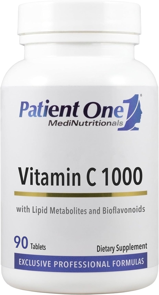 Patient 1 C-vitamin 1000 mg • 124; supplement til supportimmunsystemet * * 124; Lipid Matrix Plus Bioflavonoider til forbedret Absorption • 124; 90 tabletter