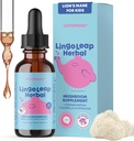 JoySpring Lions Mane for Kids against 124; Tale Delay tillæg for Kids & Toddlers against 124; Lions Mane Mushroom, Gotu Kola & Ashwagandha for Tale Terapi & Kognitiv Support - Easy- Take Liquid- Stainless 124; LingoLeaf Herbal