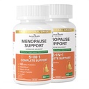 Menopause Kosttilskud til kvinder Menopause Probiotika Relief, Vitamin D3 & B6, Understøtter Hot Flashes, Night Sweats, Bloating & Gut Sundhed med Black Cohosh, Collagen Buddy 124; 180 Veggie Caps