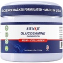 ALFA VITAMINS Alflexil Glucosamin Plus Chondroitin Cream med MSM & Collagen, understøtter sunde joints, Joint & Muscle Pain Relief, forbedrer mobilitet, hurtig absorption, og fugter hud, 4 Oz.