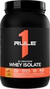 Regel 1 R1 Protein Whey Isolate - med 25g Protein & 6g BCAA Eksklusivt fra Isolated & Hydrolysed Sources for Workout Recovery (2 Pounds *, Saltet Carmel)