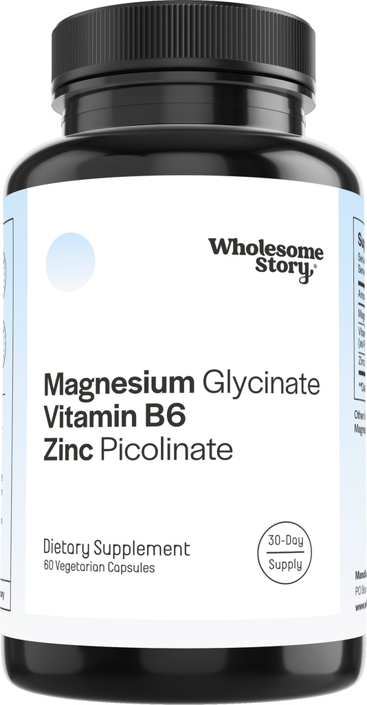 Zink picolinat, Magnesium Glycinat Kosttilskud med P5P Vitamin B6 Budd124; Magnesium og Zink Vitamin Budd124; Reproduktiv & Fertilitet Sundhed, Hormon Balance, Immunsystemet Support 124; 30 Day Supply