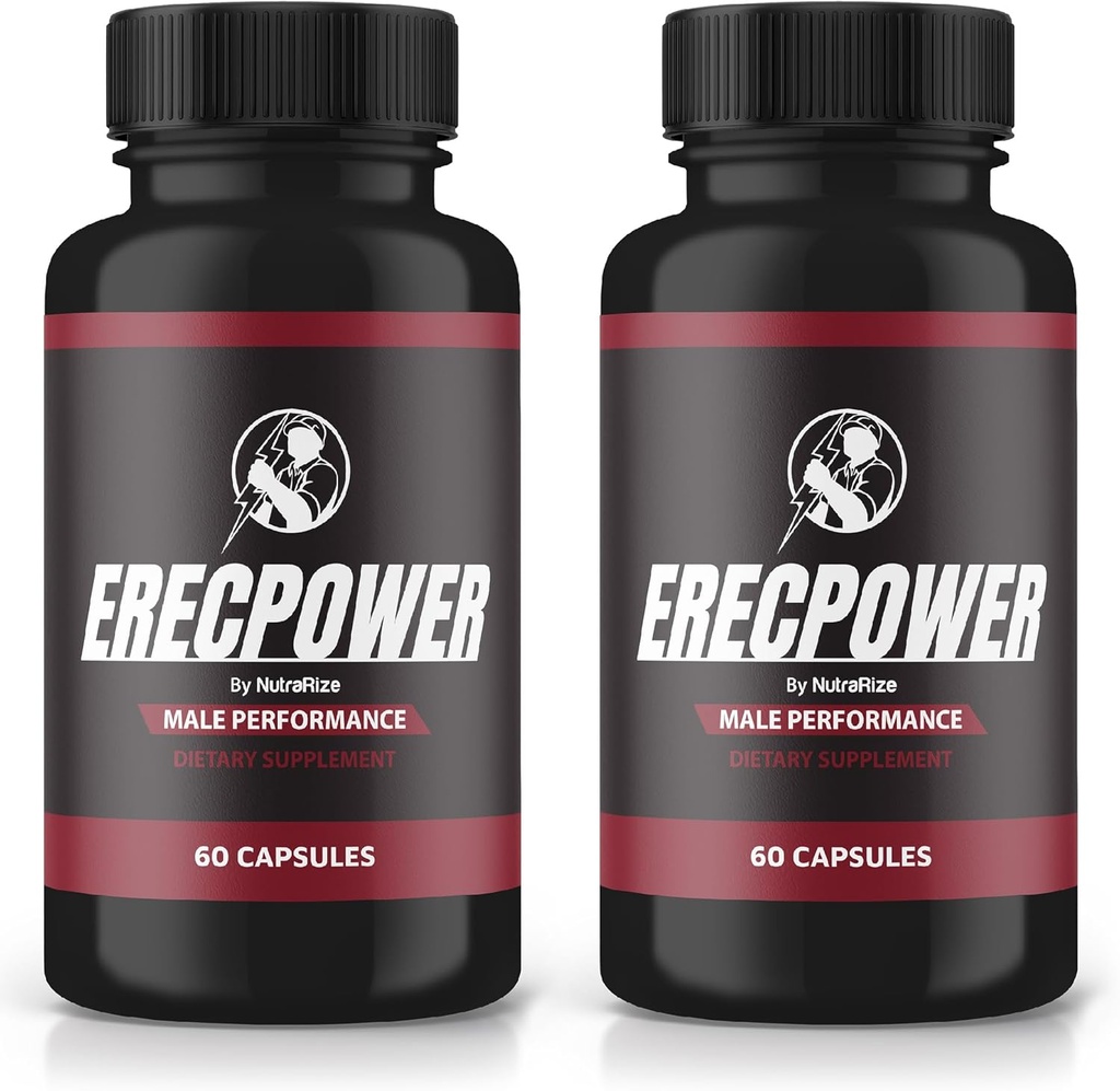 (2 Pack) Erecpower kapsler, Erecpower piller til mænd, Erecpower mandlige ydeevne supplement, avanceret formering til støtte for mænds aktive livsstil, Erec Power Pastillas anmeldelser (120 Kapsler)
