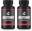 (2 Pack) Erecpower kapsler, Erecpower piller til mænd, Erecpower mandlige ydeevne supplement, avanceret formering til støtte for mænds aktive livsstil, Erec Power Pastillas anmeldelser (120 Kapsler)