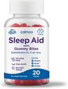 CalmCo Adult Sleep Aid Gummy Bites - Non-Habit Forming Sleep Support with 25mg Diphenhydramine, Easy-to-Chew Nighttime Sleep Aid Gummies, Promotes Better Sleep, and Fall Asleep Faster, 20 Count