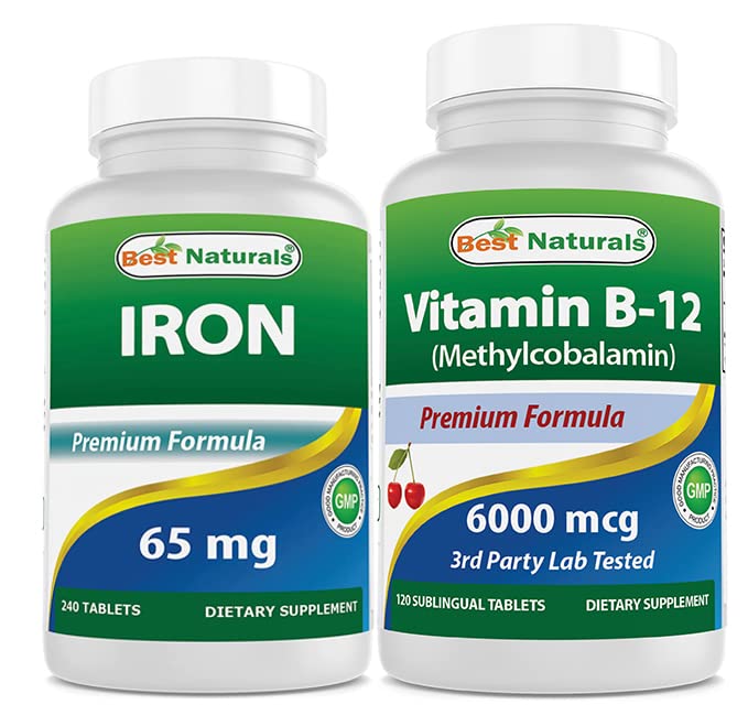 Jern 65 mg & vitamin B12 6000 mcg