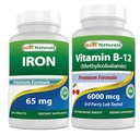 Jern 65 mg & vitamin B12 6000 mcg