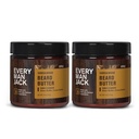 Hver mand Jack Beard Butter- Subtle Sandalwood duftstoffer - Hydrates and Styles Dry, Unruly Beards Mens Lemping Itch - naturligt afledt med Shea Smør og kokosolie - 4-ounce (2 Pack)