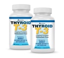 Absolut ernæring Thyroid T3 Radikal Metabolisk støtte til kvinder og mænd, energi og fokus, sund Thyroid funktion, Naturlig Formel, Non- GMO, Ingen koffein, 2 Pack 60 Servering, 120 Kapsler
