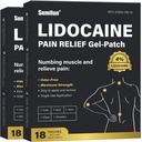 Sumifun 4% Lidocain Pain Relief Patches - 36 Count Patches for Back, Shoulder, Muscle, Joints, Knee Pain Relief - Lavere Rygsmerter Relief Produkter - Smerte Patches Maksimal styrke Lidocain