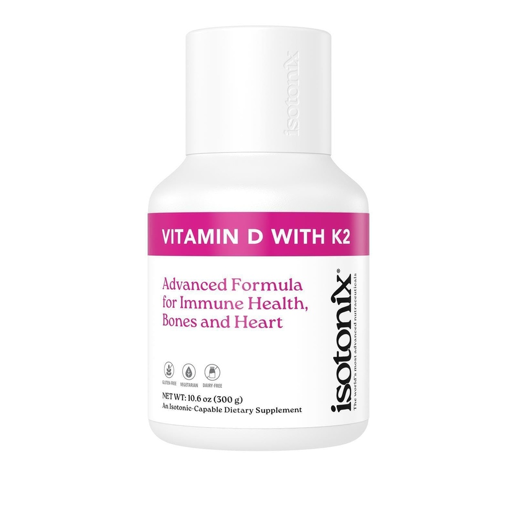 Isotonix D-vitamin med K2, fremmer Normal Bone Mineral Density, fremmer sunde arterier, Hjælper med at opretholde ben sundhed, understøtter immunforsvar, Market America (90 Servere)