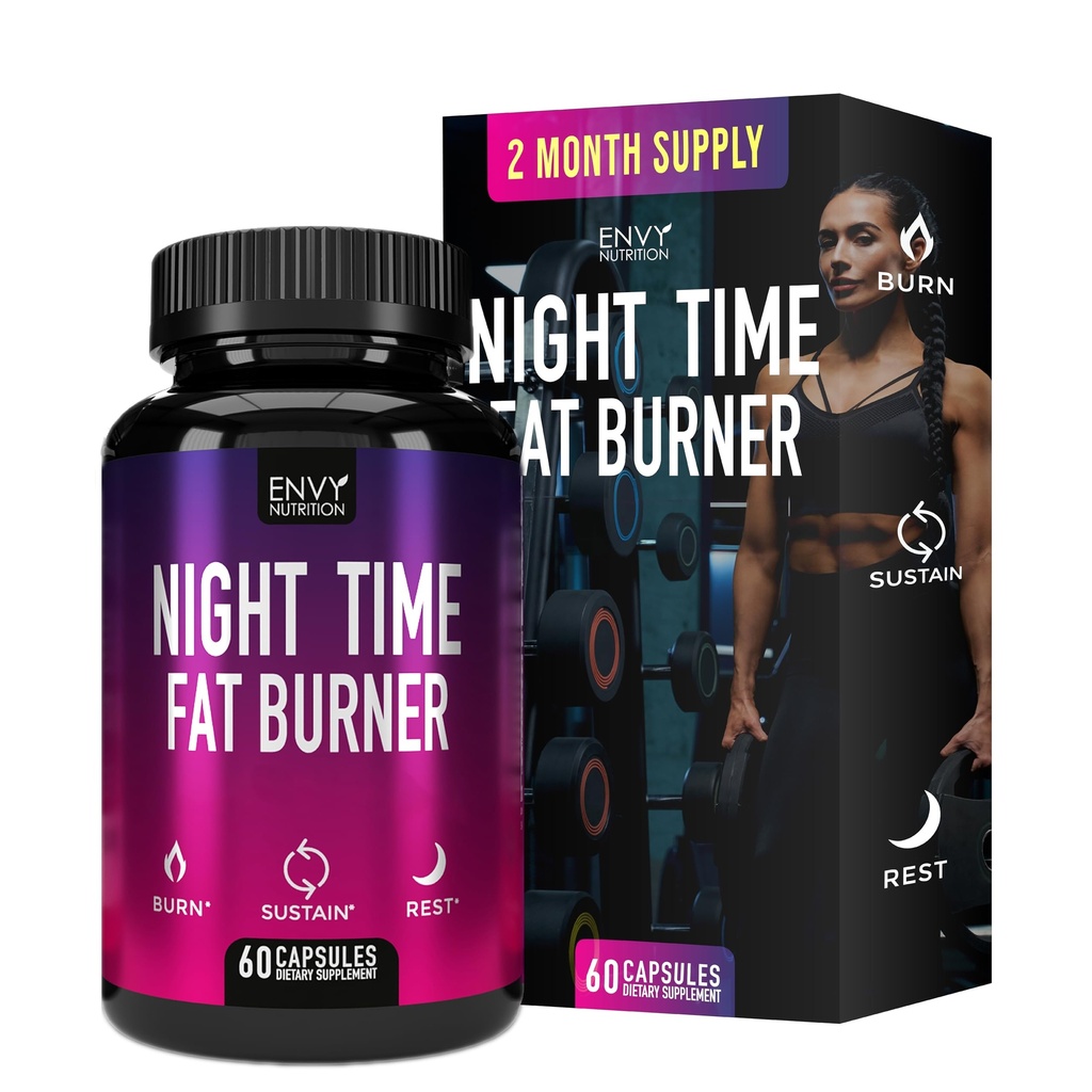 Night Time Fat Burner Kosttilskud med Green Coffee Bean Extract - 60 kapsler