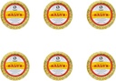 Rawleigh Antiseptisk Salve Iconic Gul Big Tin: 4.5 oz, Multi- Formål Salve Sothes Cuts, Bruises, Irritations, med Turpentine, Phenol, Cottonseed Oil & Paraffin, Original Formel - pakke med 6