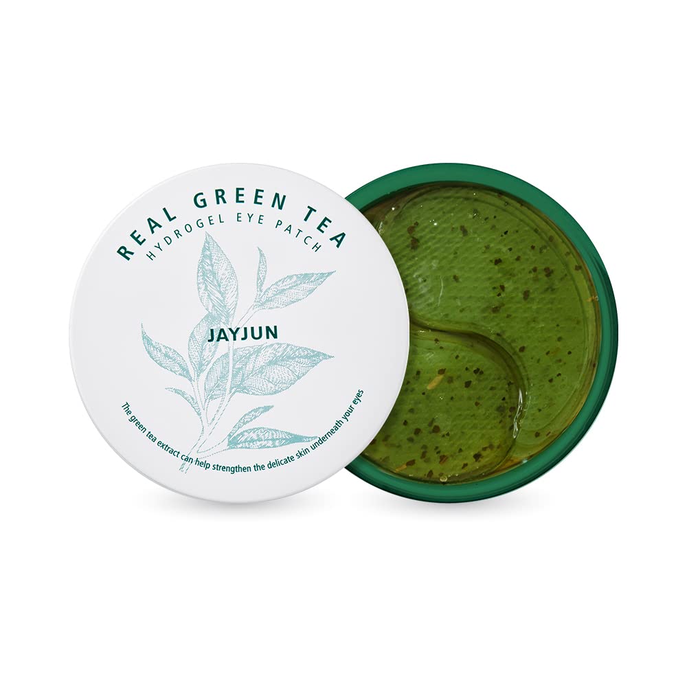 JAYJUN Real Green Tea Hydrogel Eye Patch, 1.4g, 60 i Jar