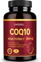 CoQ10 200mg Softgels med PQQ & Omega 3, Maksimum Absorption Coenzym Q10, Kraftfuld Antioxidant til Heart & Energy Health, 120 Greve, 4 Måned Supply, Non- GMO