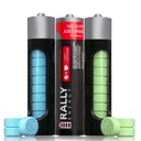 Rally Koffein Mints, 60 Milligram, Instant Energy, Frisk ånde, kaffe, 0 Sukker, naturlig pebermynte, kanel, Wintergreen Variety Pack (3 pakker, 30 mints)