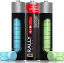 Rally Koffein Mints, 60 Milligram, Instant Energy, Frisk ånde, kaffe, 0 Sukker, naturlig pebermynte, kanel, Wintergreen Variety Pack (3 pakker, 30 mints)