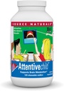 Source Naturals Attentive Child Chewable Wafers for Brain Metabolisme Support - 120 Frugtwafers