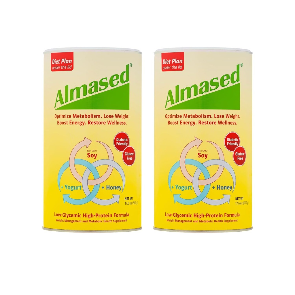 Almased Multi- Protein Powder 17, 6 OZ (pakning med 2)