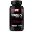 FORCE FACTOR Cordyceps Kapsler med 1000 mg Cordyceps Sinensis Mushroom Extract, Traditionelt bruges til at forbedre Vitality, med BioPerine til hurtig absorption, Key Natural Ingredients, 60 Kapsler