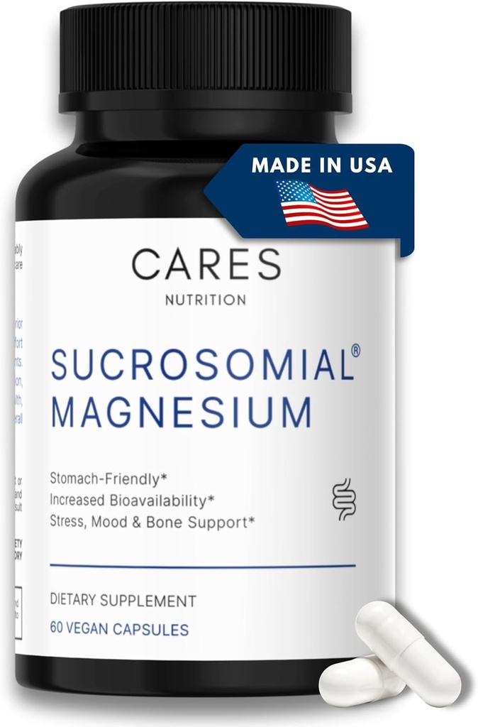 Sucrosomial Magnesium - 300 mg Patenteret Sucrosomialt Magnesiumsupplement. Ingen Maveopstigning. Ingen ubehag sammenlignet med andre formularer