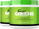 NutraRize (Pack of 2 Tonic Green, All- Natural Supplement i en krukke til immunforsvar, lækker måde at Detox kroppen, pulver til sundhed og wellness anmeldelser (60 Servere)