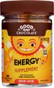 God dag Chokolade Energi Kosttilskud til voksne [50 Greve] Fair Trade Koffein Chokolade med B-vitaminer, Green Tea Ekstrakter og 20 mg Koffein Per Piece - Energi Booster for kvinder og mænd