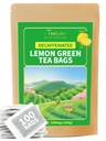 TeeLux Decaf Lemon Green Tea, Glat Deccaferet Green Tea med genopfriskning Lemon Aroma & Flavor, 100 Greve