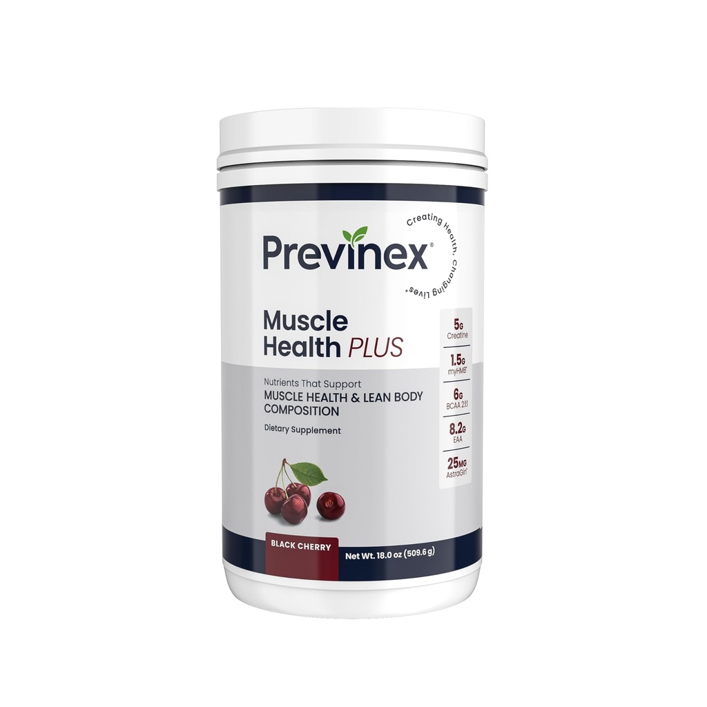 Muscle Health Plus – All-in-One Creatine Monohydrate & Amino Acids Powder with myHMB & AstraGin – BCAA 2:1:1 and Essential Amino Acids Supplement for Strength, Recovery & Lean Muscle, Cherry