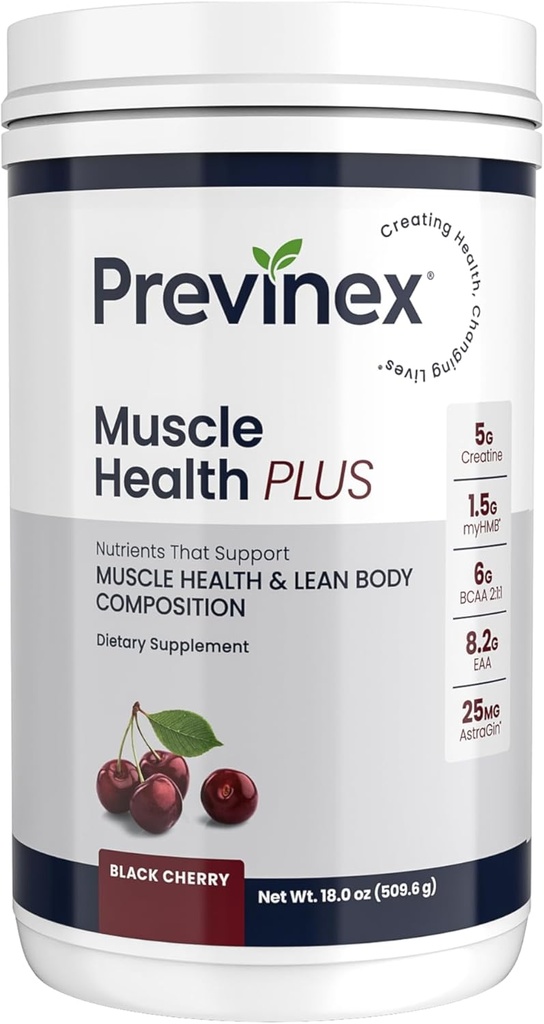 Muskel Sundhed Plus - All- in- One Creatin Monohydrat & Aminosyrer Pulver med myHMB & AstraGin - BCAA 2: 1: 1 og essentielle Aminosyrer Supplement for styrke, Inddrivelse & Lean Muskel