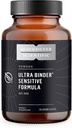 Quicksilver Scientific Ultra Binder Sensitive Formel - Gut Health Supplement med aktiverede Charcoal, Bentonite Clay - Cleansing Support Powder (120g)