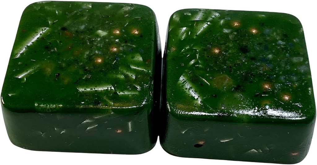 Grøn chromoxid 2 Mini Cube Tower Busters Crystal Orgone (grøn chromoxid)