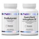 Tesseract Medicinsk forskning Ultra Gut og immunforsvar Combo, Butyric Acid Complex Gut Health Supplement (120 kapsler) og Quercetin, immunstøtte Supplement (120 kapsler)