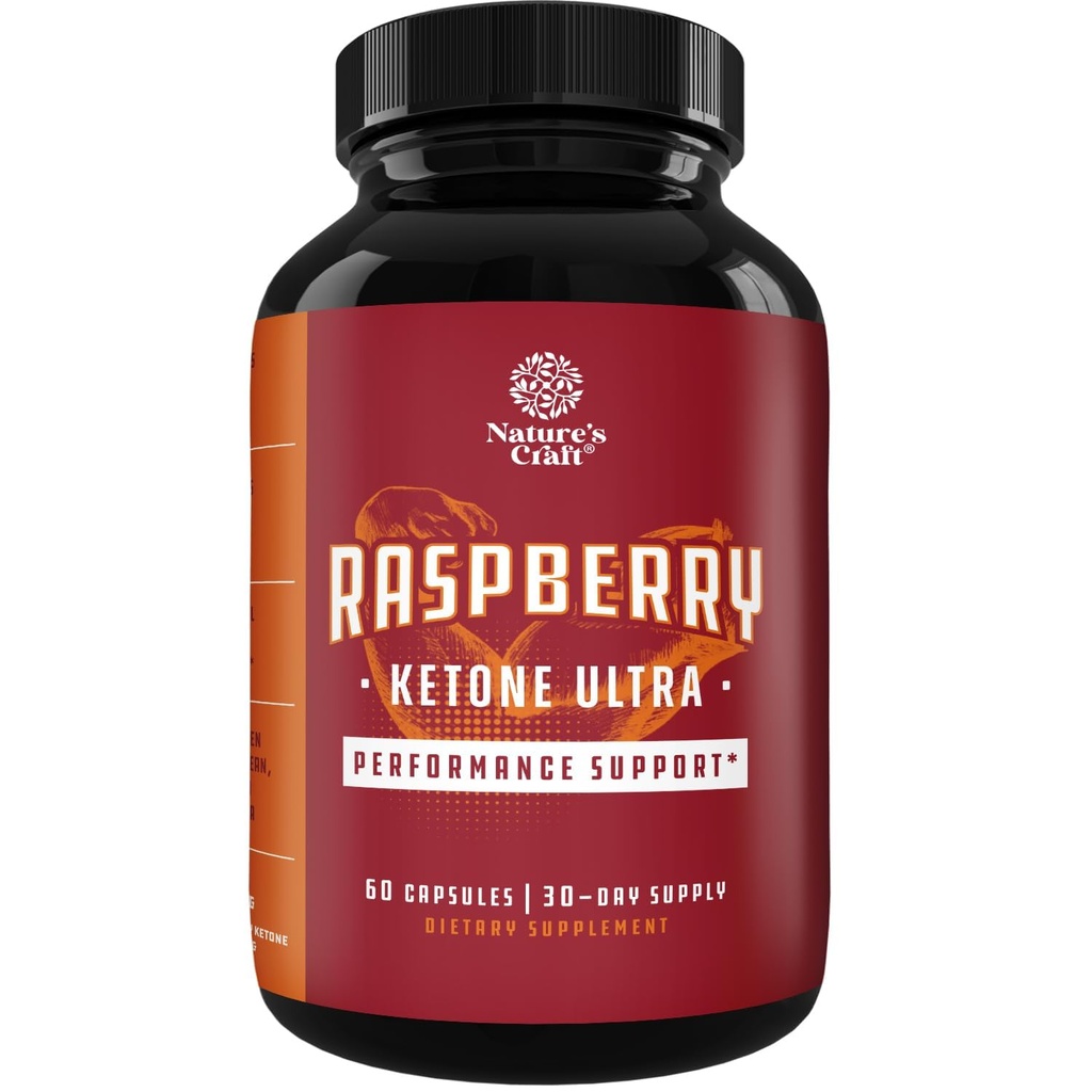 Blend af Raspberry Ketoner, Green Tea Extract og African Mango - tabe vægt Hurtigere - Potent ingredienser til at fremskynde vægttab, Undertryk Appetite & Burn Fat - 60 kapsler