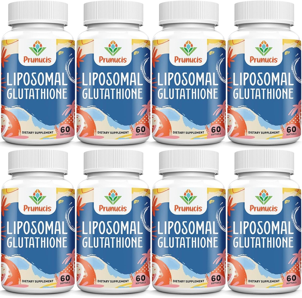 2400MG Liposomal Glutathion, with Vitamin C, Milk Thistle & Alpha- Lipoic Acid, Master Antioxidants, Pure Reduceret L- Glutathione - Immunsystemet, Cell Repair, Energy, High Absorption, 480 Softgels