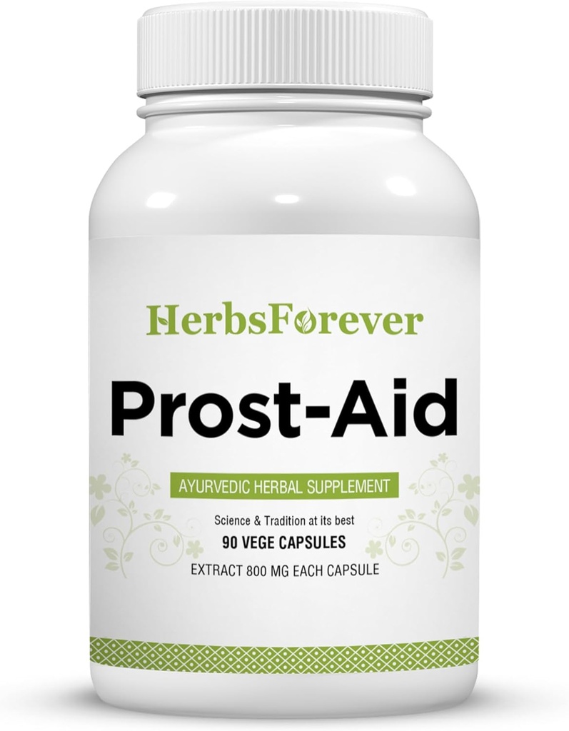 Herbseverly Prost- Aid Capsule Prostata supplement fremmer Prostata sundhed 90 Kapsler