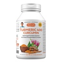 ANDREW LESSMAN Gurkemeje 400mg - 60 kapsler - 95% Curcuminoider som phospholipid Complex for Optimum Fordele og Absorption, High Potency Standardized Extract, Lille let at synke kapsler