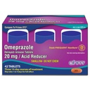 Ohm Omeprazol 20mg, 42 Delayed- Release Tablets, Acid Reducer for Frequent Heartburn, 24- timers Relief Heartburn Medicine, Hjælper Relieve Mave & Brystbesvær (6 uger Tilgang, 42, Greve)