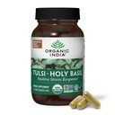ORGANISK INDIA Tulsi Holy Basilikum Kapsler - Holy Basil Extract - Holy Basilikum Leaf Supplement, Urtetilskud, immunforsvar, Stress Relief, Vegan, Gluten- Free, Kosher, Organic, Non-GMO - 90 Kapsler