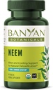 Banyan Botanicals Neem Tablets - Organic Neem Leaf (Azadirachta Indica) - Understøtter naturlig afgiftning, sund hud, og immunsundhed * - 90 tabletter - Ikke-GMO bæredygtigt sour Vegan